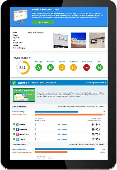 Koolden's Online Visibility Assessment